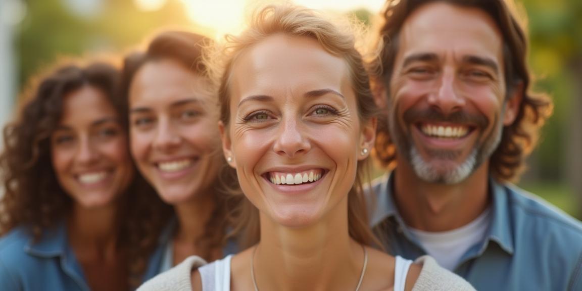Smiling diverse group representing joint relief and wellness
